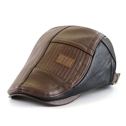 Vegan Leather Flat Cap | TYSON