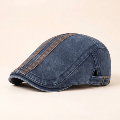 Denim Strip Cap