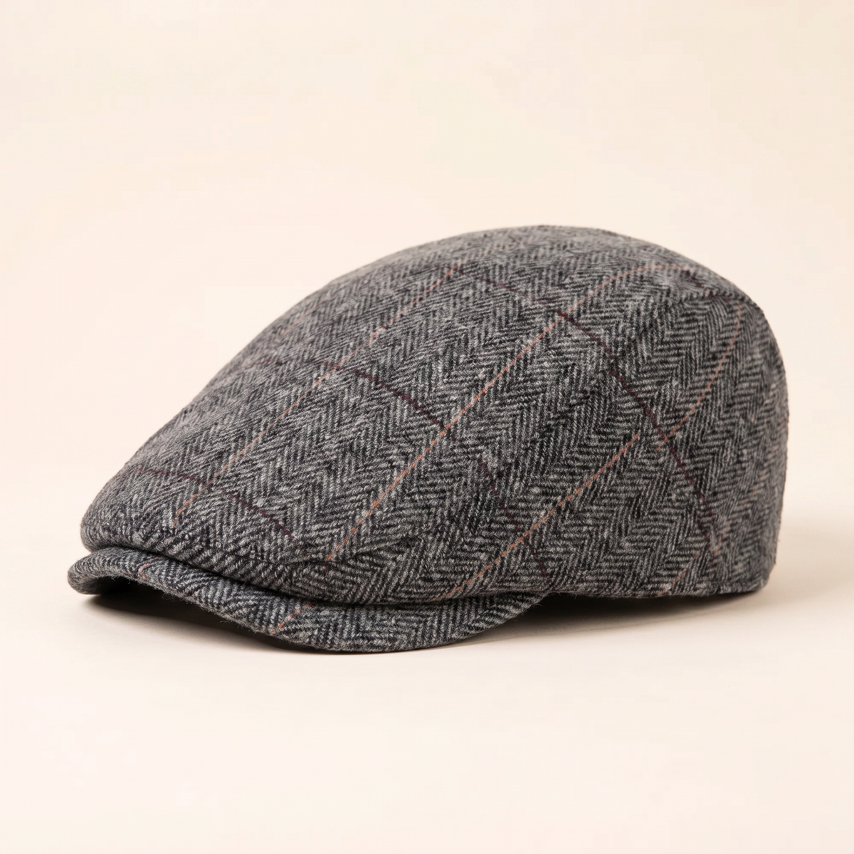Pinstripe Herringbone Cap